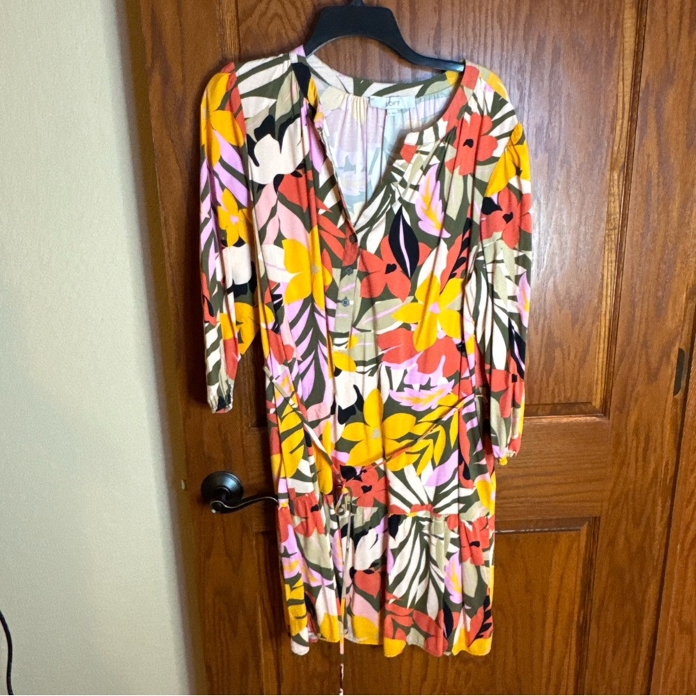 LOFT Pastel Floral Dress
